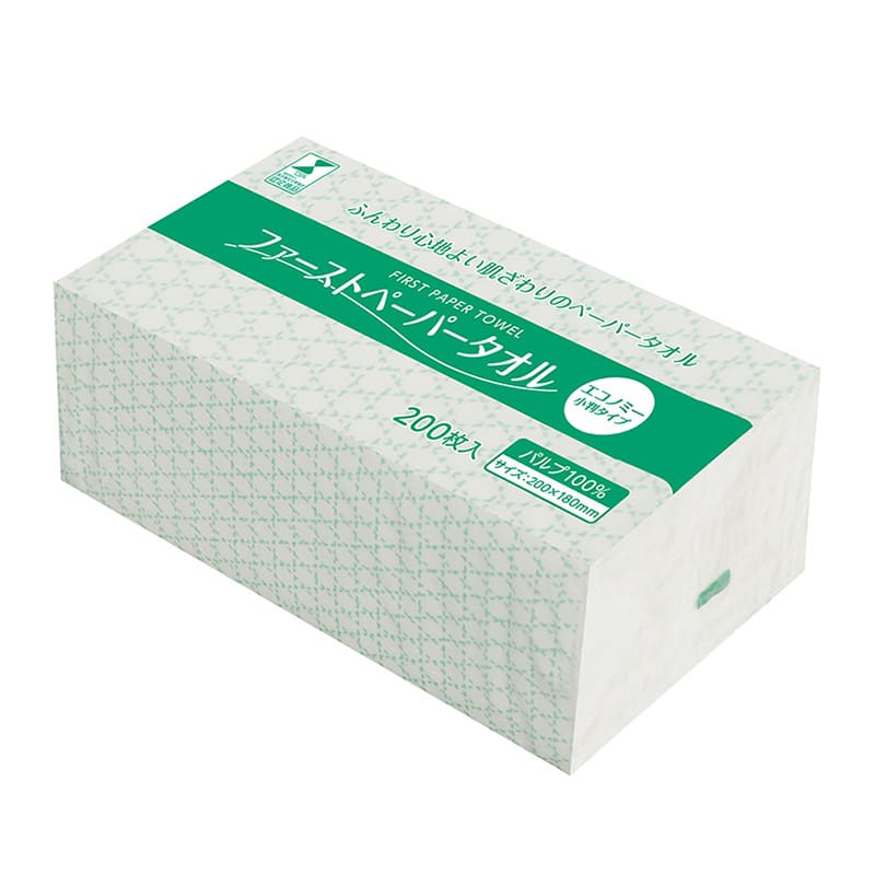 大一産業 ファーストペーパータオル エコノミー小判タイプ 200枚入 40パック 1箱（ご注文単位40箱）【直送品】