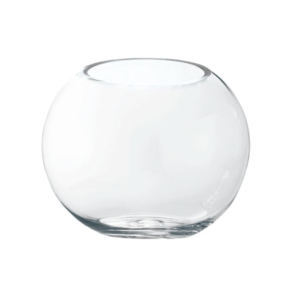 クレイ フラワーベース グラス ボール クリア 777-029-000 1個（ご注文単位1個）【直送品】