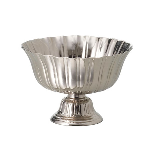 クレイ フラワーベース アルミニウム ヴィアンカ シルバー 570-519-703 1個（ご注文単位1個）【直送品】