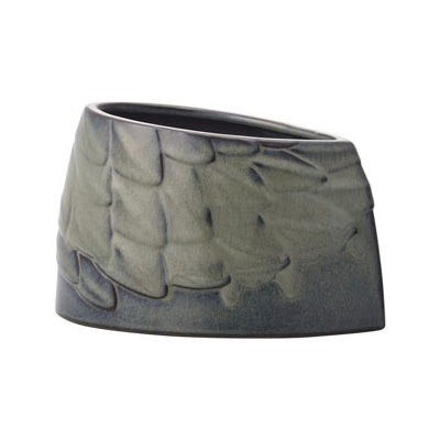 クレイ フラワーベース ウロコ クロミドリ 151-511-840 1個（ご注文単位1個）【直送品】