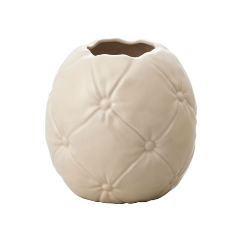 クレイ フラワーベース キルト エクル 177-722-120 1個（ご注文単位1個）【直送品】