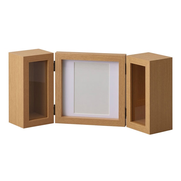 クレイ フォトボックス ダブルドアーズ ナチュラル 680-889-310 1個（ご注文単位1個）【直送品】