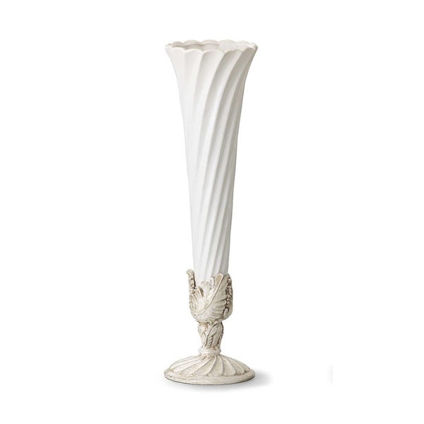 クレイ フラワーベース ヘリテージ10 ホワイト 150-344-170 1個（ご注文単位1個）【直送品】