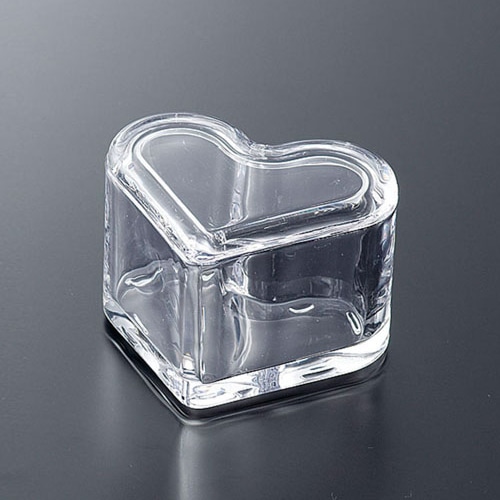 クレイ フラワーベース ハートブリック クリア 777-120-000 1個（ご注文単位1個）【直送品】