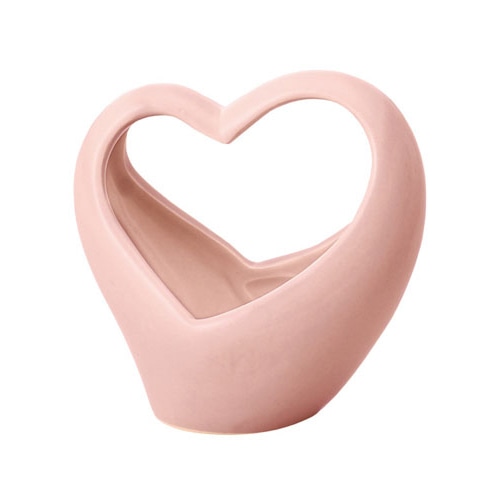 クレイ アレンジベース ハートバスケット S ピンク 240-296-510 1個（ご注文単位1個）【直送品】