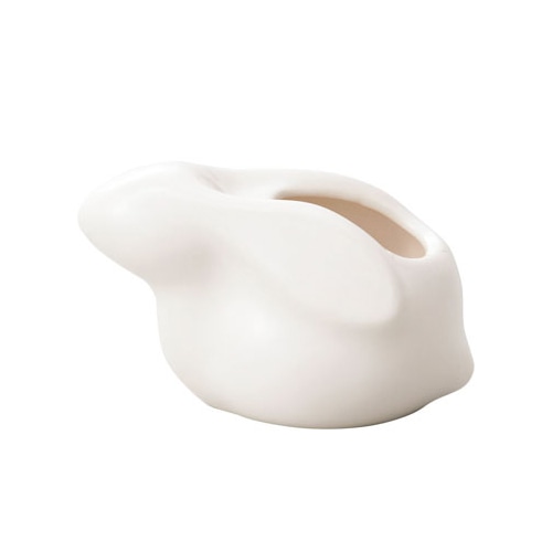 クレイ アレンジベース シロウサギ ホワイト 344-241-100 1個（ご注文単位1個）【直送品】