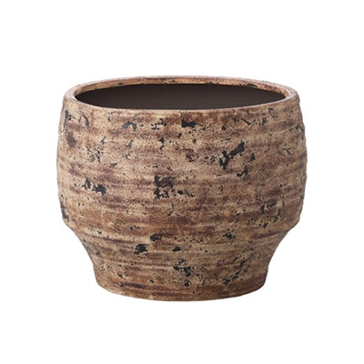 クレイ フラワーベース カルド ウォームブラウン 177-897-282 1箱（ご注文単位1箱）【直送品】