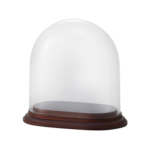 クレイ オーバルガラスドーム ウィズウッド クリア 777-172-202 1個(ご注文単位1個)【直送品】