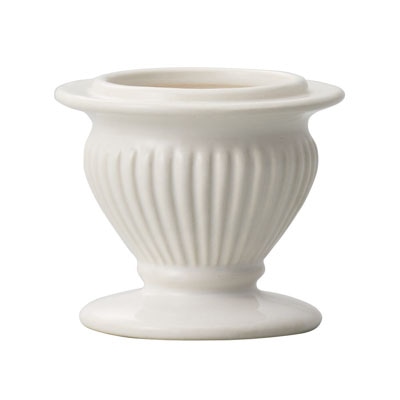 クレイ フラワーベース コウテン ホワイト 159-510-100 1個(ご注文単位1個)【直送品】