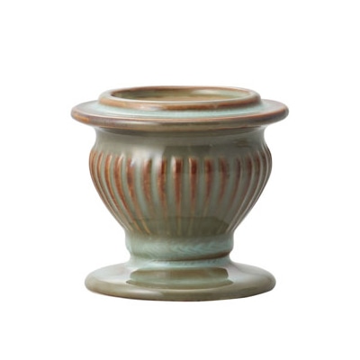 クレイ フラワーベース コウテン ミックスグリーン 159-509-420 1個(ご注文単位1個)【直送品】