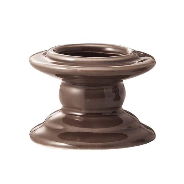 クレイ フラワーベース ツヅミ アッシュブラウン 159-501-209 1個（ご注文単位1個）【直送品】