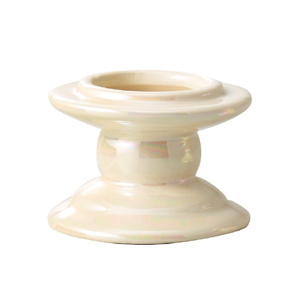 クレイ フラワーベース ツヅミ パールアイボリー 159-501-314 1個（ご注文単位1個）【直送品】