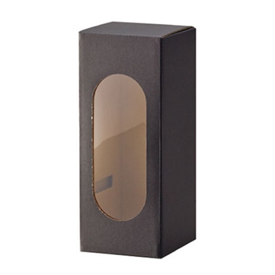 クレイ ラッピングボックス カードボードボックス ブラック 960-502-800 1個（ご注文単位1個）【直送品】