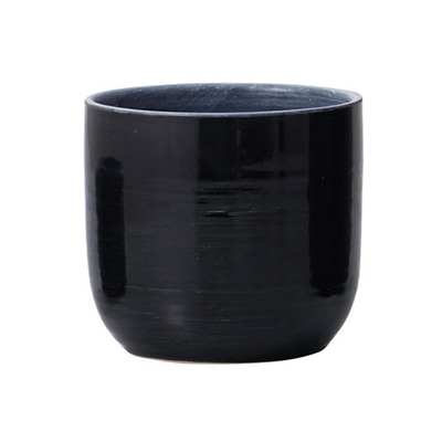 クレイ フラワーベース ヴェリテ ブラック 170-844-800 1個（ご注文単位1個）【直送品】