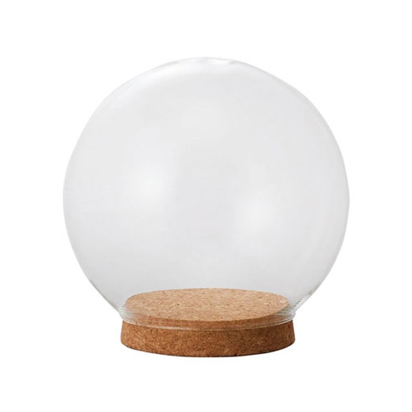 クレイ アレンジベース ガラスドーム ウィズコルク ナチュラル 777-433-000 1個（ご注文単位1個）【直送品】