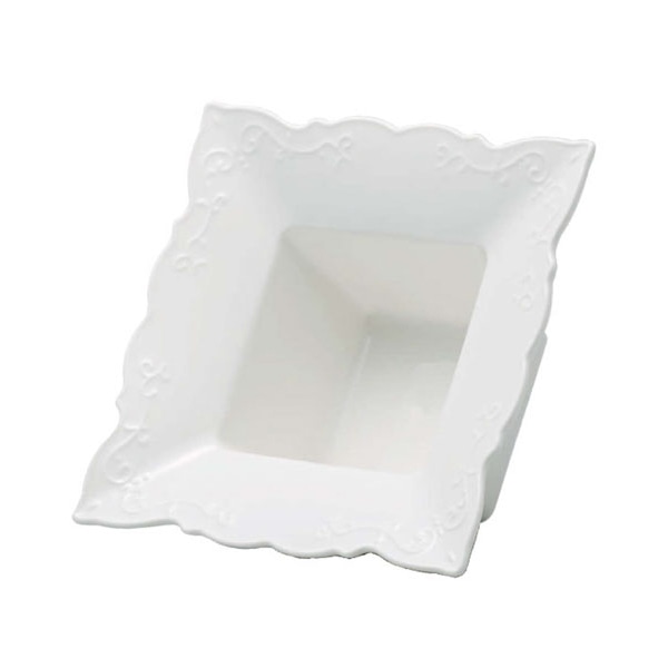 クレイ 陶器フレーム クレア ホワイト 366-105-100 1個（ご注文単位1個）【直送品】