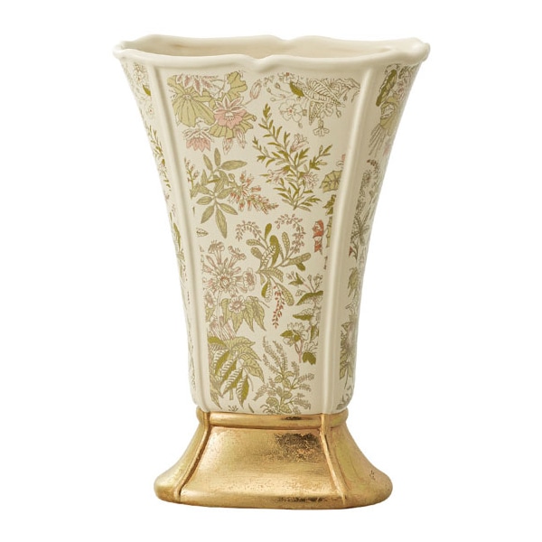 クレイ フラワーベース アントワネット アイボリー 170-142-396 1個（ご注文単位1個）【直送品】