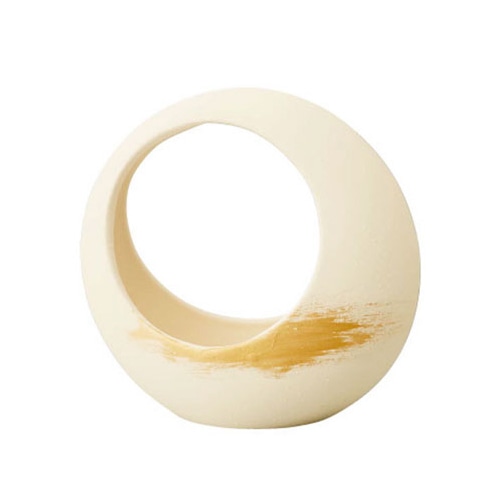 クレイ フラワーベース アケボノ アイボリー 155-058-391 1個（ご注文単位1個）【直送品】