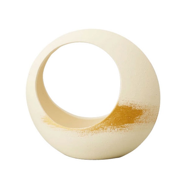 クレイ フラワーベース アケボノ アイボリー 155-059-391 1個（ご注文単位1個）【直送品】