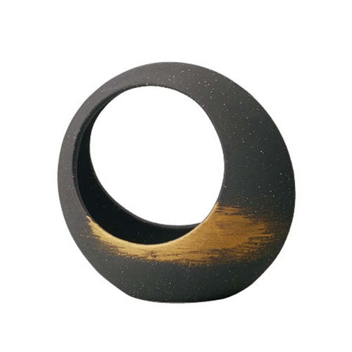 クレイ フラワーベース アケボノ ブラック 155-058-891 1個（ご注文単位1個）【直送品】