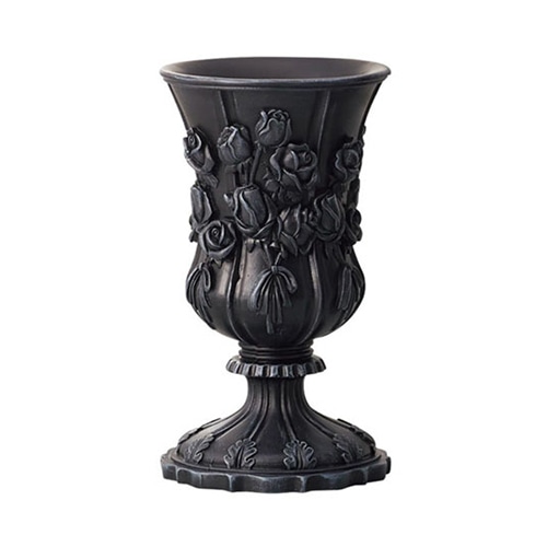 クレイ フラワーベース シャルル アンティークブラック 820-650-802 1個（ご注文単位1個）【直送品】