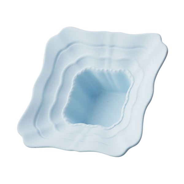 クレイ 陶器フレーム カメリア マットブルー 240-259-611 1個（ご注文単位1個）【直送品】