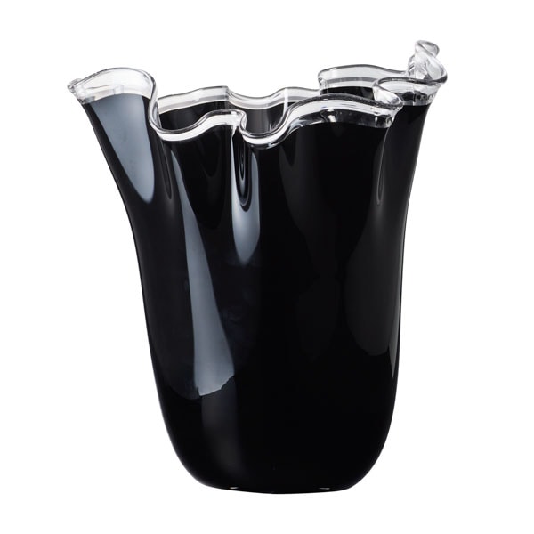 クレイ フラワーベース ヴィンカ ブラック 778-989-800 1個（ご注文単位1個）【直送品】