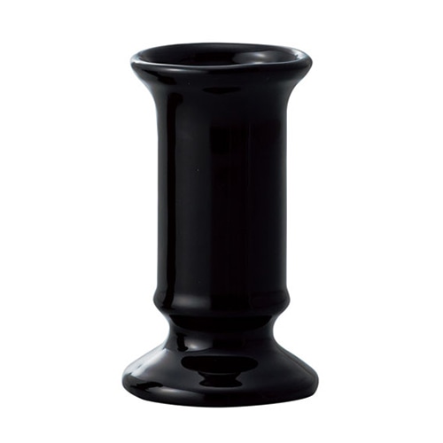 クレイ フラワーベース ヒチリキ ブラック 159-006-800 1個（ご注文単位1個）【直送品】