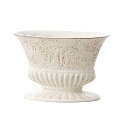 クレイ フラワーベース ラマージュ ホワイト 120-485-100 1個(ご注文単位1個)【直送品】