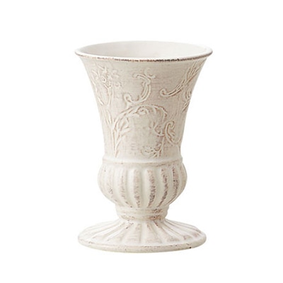 クレイ フラワーベース ラマージュ S ホワイト 120-488-100 1個(ご注文単位1個)【直送品】