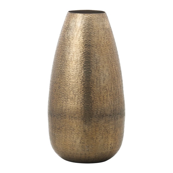 クレイ フラワーベース アルミニウム トリコ ゴールド 570-504-902 1個(ご注文単位1個)【直送品】