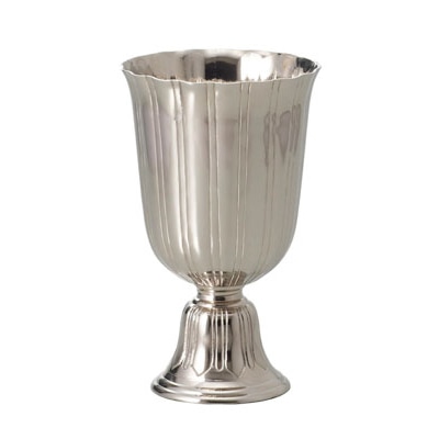 クレイ フラワーベース アルミニウム ヴィアンカ シルバー 570-515-703 1個(ご注文単位1個)【直送品】