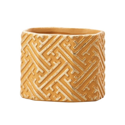 クレイ フラワーベース サヤガタ ヤマブキ 175-381-392 1個（ご注文単位1個）【直送品】