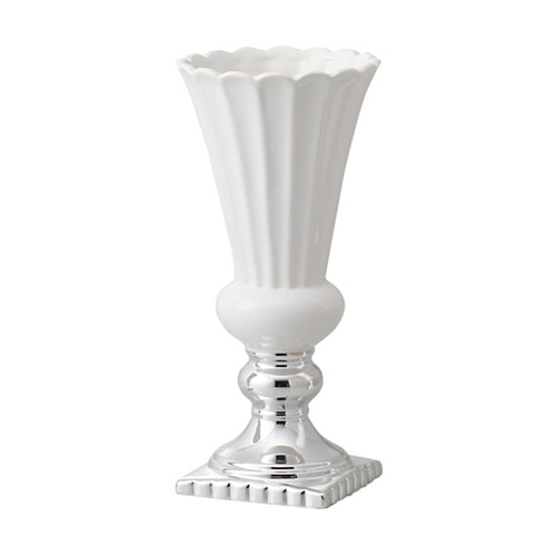 クレイ アレンジベース ペティエ ホワイト 326-307-173 1個(ご注文単位1個)【直送品】