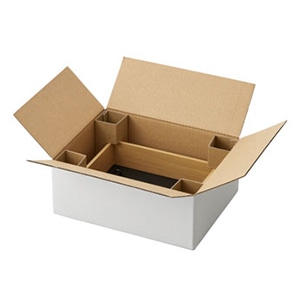 クレイ カードボードボックス フォーメッセージ ホワイト 960-555-100 1箱(ご注文単位1箱)【直送品】