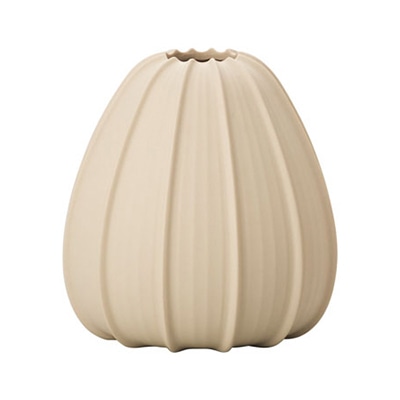 クレイ フラワーベース プレア マットベージュ 171-806-311 1箱（ご注文単位1箱）【直送品】