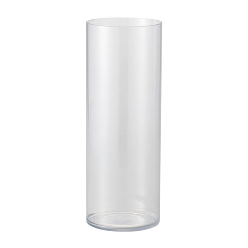 クレイ フラワーベース PETシリンダー 15H40 クリア 866-156-000 1個（ご注文単位1個）【直送品】