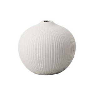 クレイ フラワーベース ブルボ マットホワイト 171-813-101 1個（ご注文単位1個）【直送品】