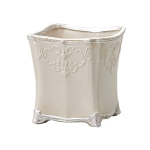 クレイ フラワーベース カブリオレ ライトグレー 120-785-175 1個（ご注文単位1個）【直送品】