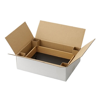 クレイ カードボードボックス フォーメッセージ ホワイト 960-556-100 1箱(ご注文単位1箱)【直送品】