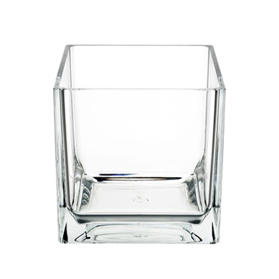 クレイ フラワーベース PCキューブ クリア 931-100-000 1個（ご注文単位1個）【直送品】