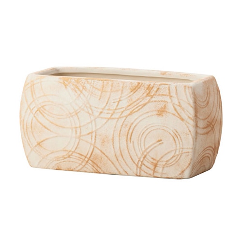 クレイ フラワーベース ミナモ アイボリー 175-652-391 1個（ご注文単位1個）【直送品】