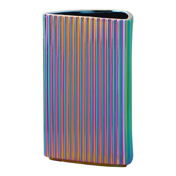 クレイ フラワーベース ブリエ レインボーメタリック 170-068-543 1個（ご注文単位1個）【直送品】