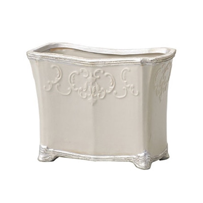 クレイ フラワーベース カブリオレ ライトグレー 120-788-175 1個（ご注文単位1個）【直送品】