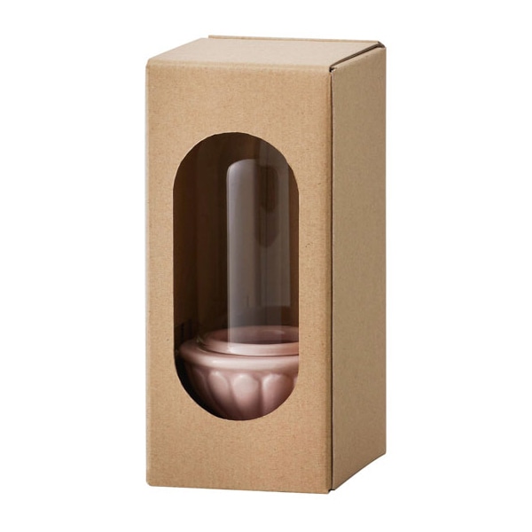 クレイ フラワーベース シェリル ピンク 159-532-510 1個(ご注文単位1個)【直送品】