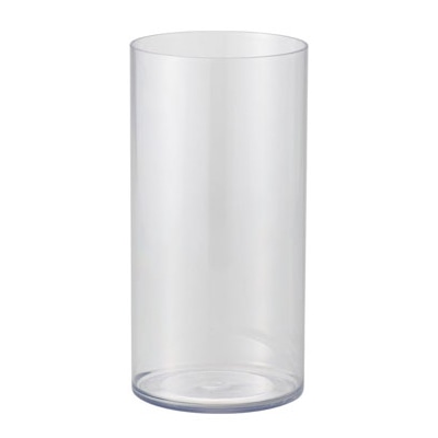 クレイ フラワーベース PETシリンダー 15H30 クリア 866-154-000 1個（ご注文単位1個）【直送品】