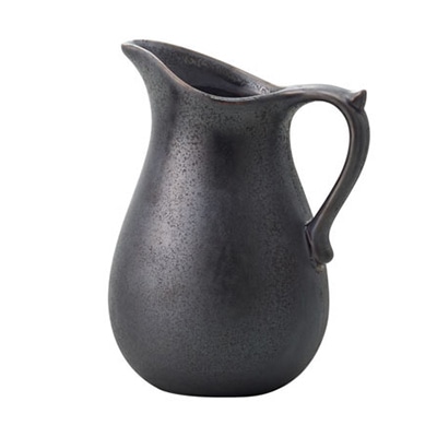 クレイ フラワーベース カローレ メタリックブラック 120-478-820 1個（ご注文単位1個）【直送品】