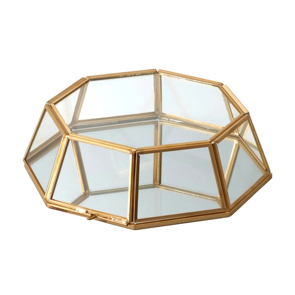 クレイ フラワーベース ジャルダン ミニアチュール オクタゴン ゴールド 780-464-902 1個（ご注文単位1個）【直送品】