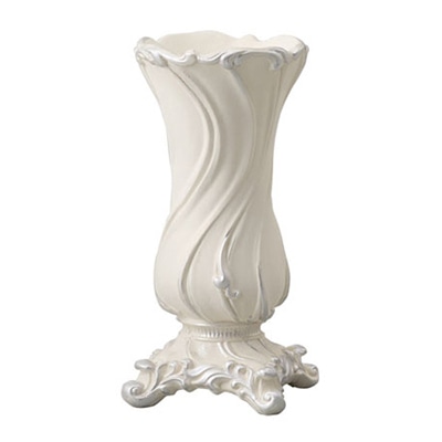 クレイ フラワーベース セレスティーヌ アンティークホワイト 820-621-172 1個（ご注文単位1個）【直送品】