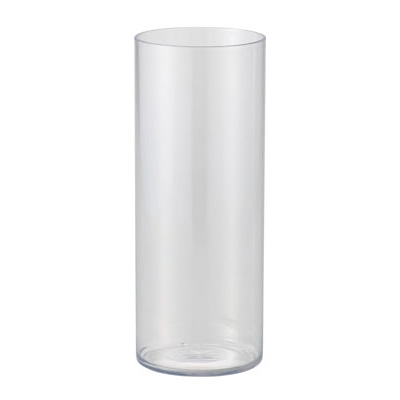 クレイ フラワーベース PETシリンダー 12H30 クリア 866-124-000 1個（ご注文単位1個）【直送品】